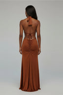 Delphi Maxi Dress Brown