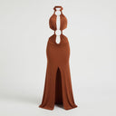 Delphi Maxi Dress Brown