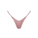Pink bikini bottom on a white background