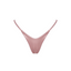 Pink bikini bottom on a white background