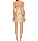 Jacquard Strapless Mini Floral
